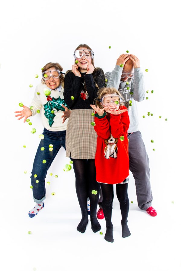 Family Christmas sprout fight