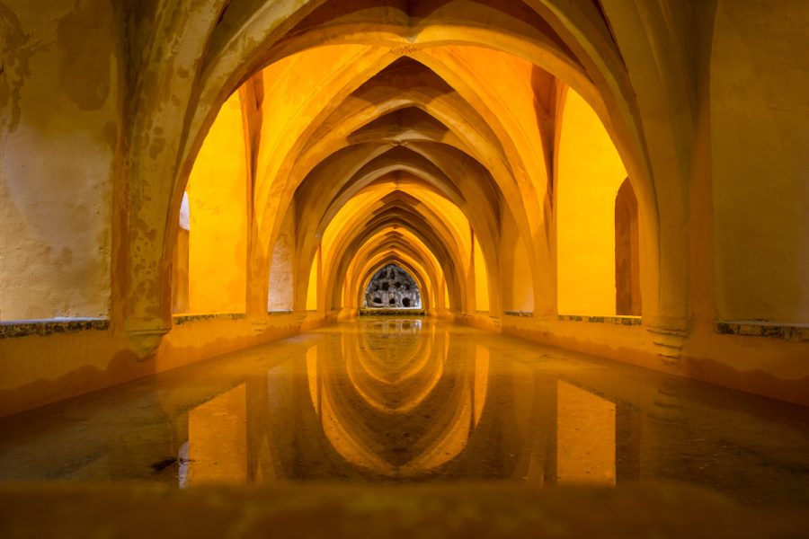 Underground baths at Alcazar Seville